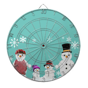 snowman family dartboard