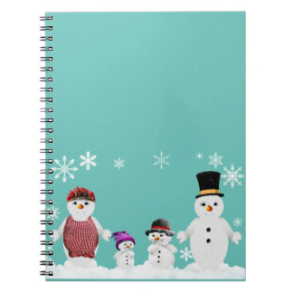snowman family notebook