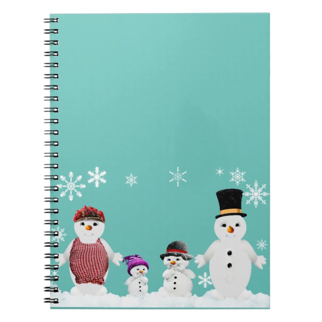 snowman family notebook (Front)