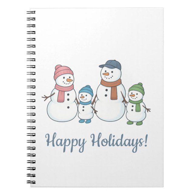 Snowman Family Notebook (Front)