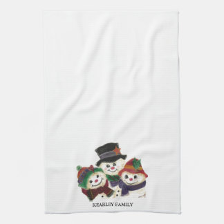SNOWMAN FAMILY TEA TOWEL