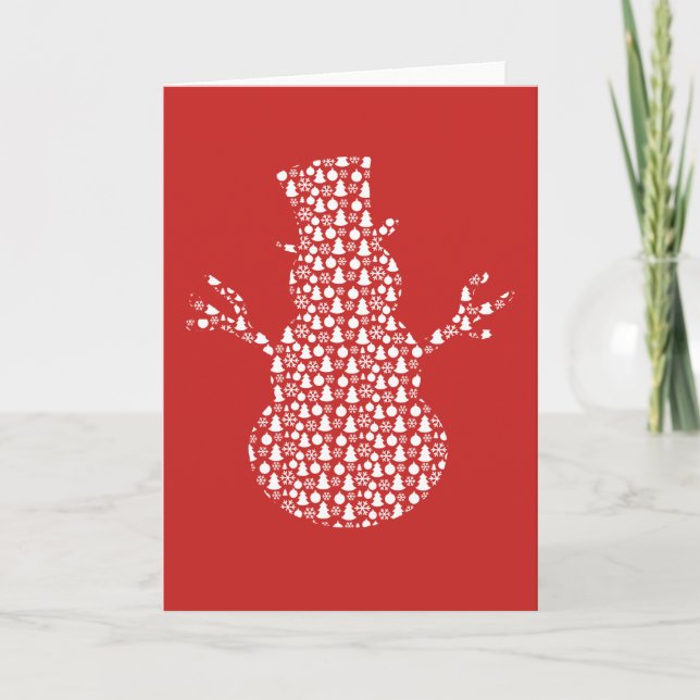 Snowman Festive Holiday Blank Cards (Front)