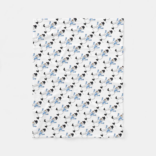 Snowman Fleece Blanket (Front)