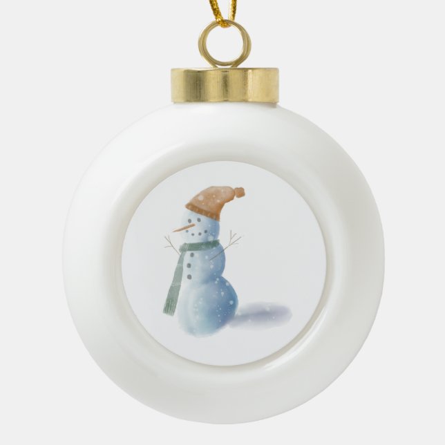 Snowman Framed Ornament (Front)