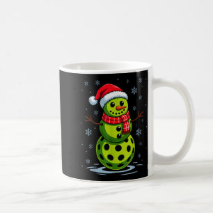 Snowman - funny pickleball christmas pickle ball coffee mug