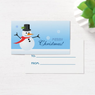 Snowman Gift Tag