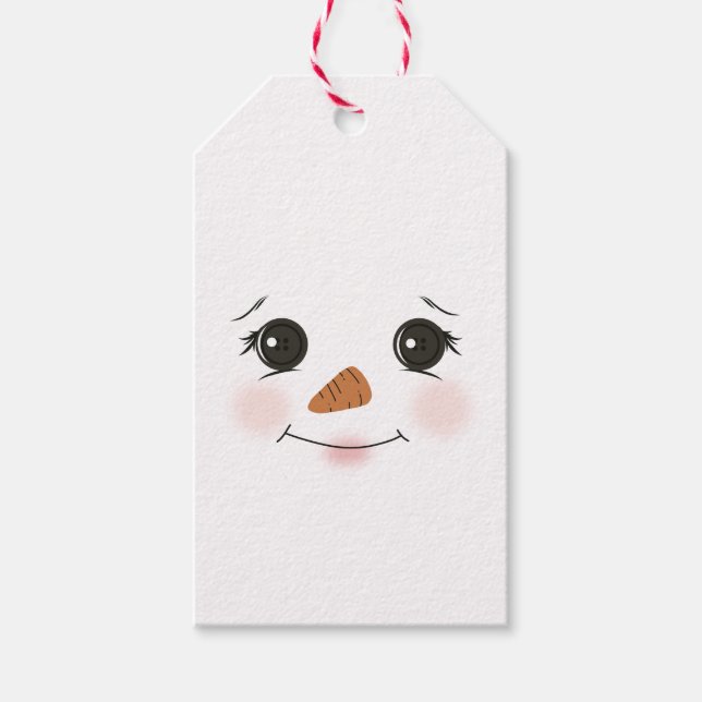 Snowman Gift Tag double sided (Front)