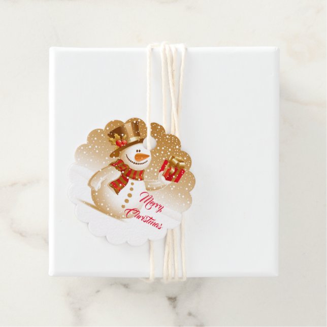 Snowman Gift Tags (In Situ)