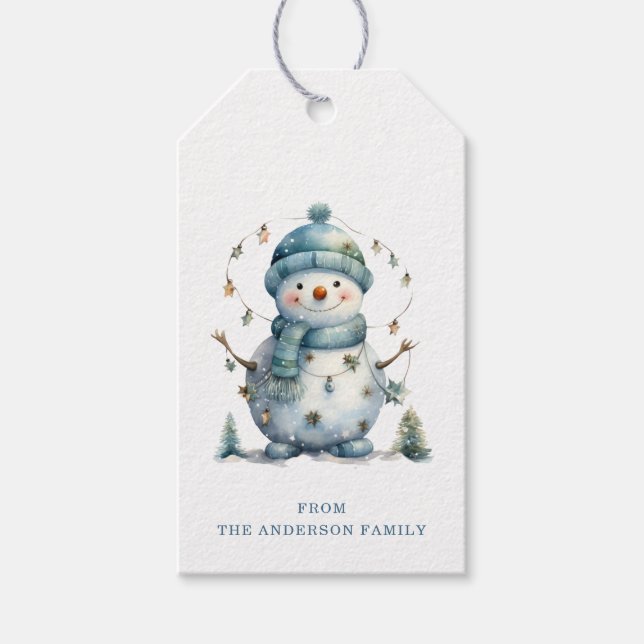 Snowman Gift Tags (Front)