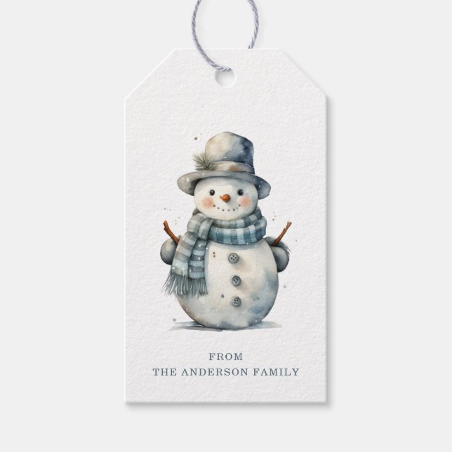 Snowman Gift Tags (Front)