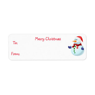 Snowman Gift Tags
