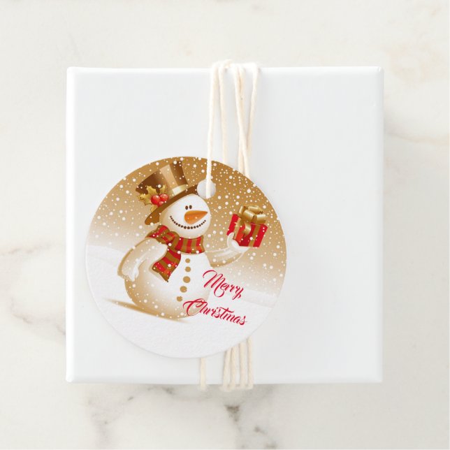 Snowman Gift Tags (In Situ)