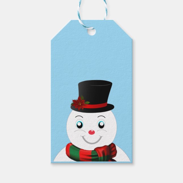 snowman gift tags (Front)
