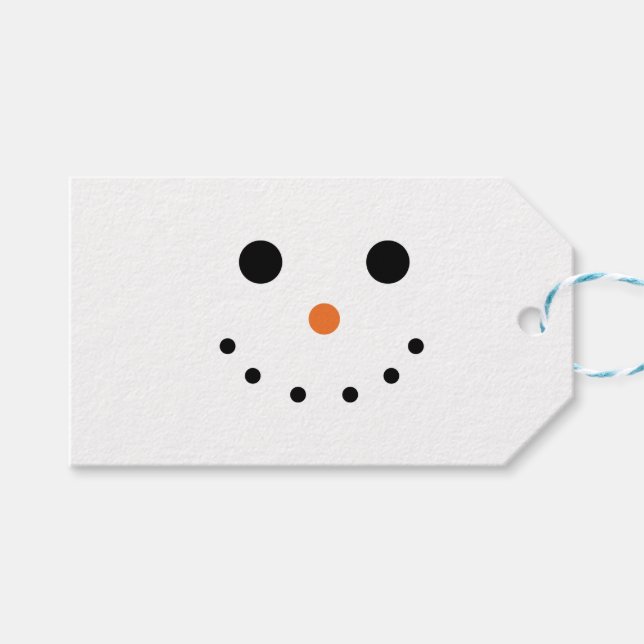 Snowman Gift Tags (Front (Horizontal))
