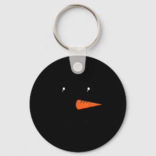 Snowman Girl Face For Girls Christmas Winter Keychain