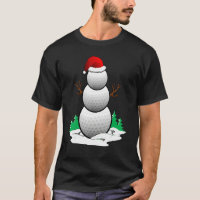 Snowman Golf Ball Santa Hat Christmas Pajama Xmas