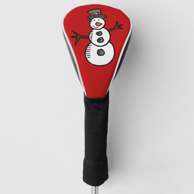 Snowman Golf Head Cover (Front)