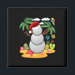 Snowman Golfer Tee Christmas Summer In July Party  Magnet<br><div class="desc">Snowman Golfer Tee Christmas Summer In July Party Kids Adult</div>
