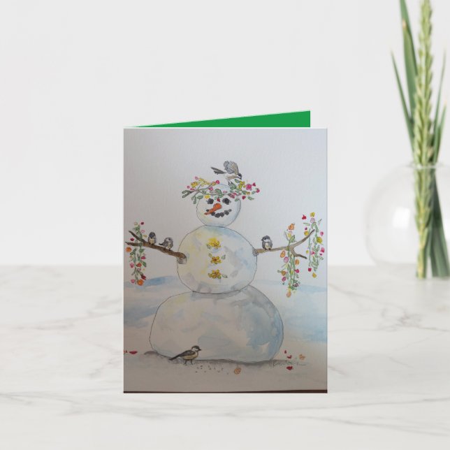 snowman greeting card (Front)