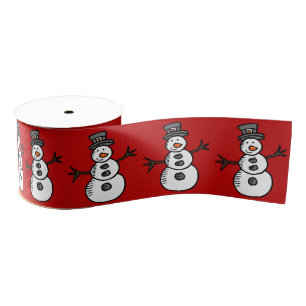 Snowman Grosgrain Ribbon