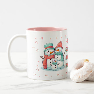 Snowman Hiver pastel Couleur Mug