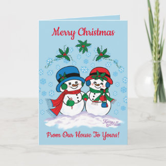 Snowman Holiday Card