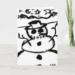 SnowMan Holiday Card