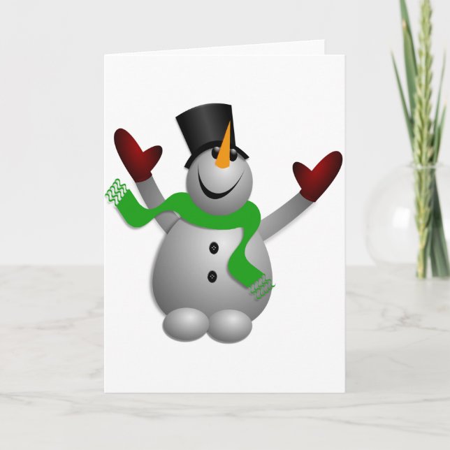 Snowman Holiday Card (Front)