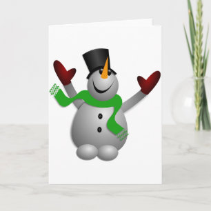 Snowman Holiday Card