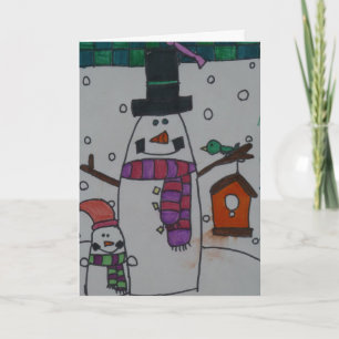 Snowman Holiday Card