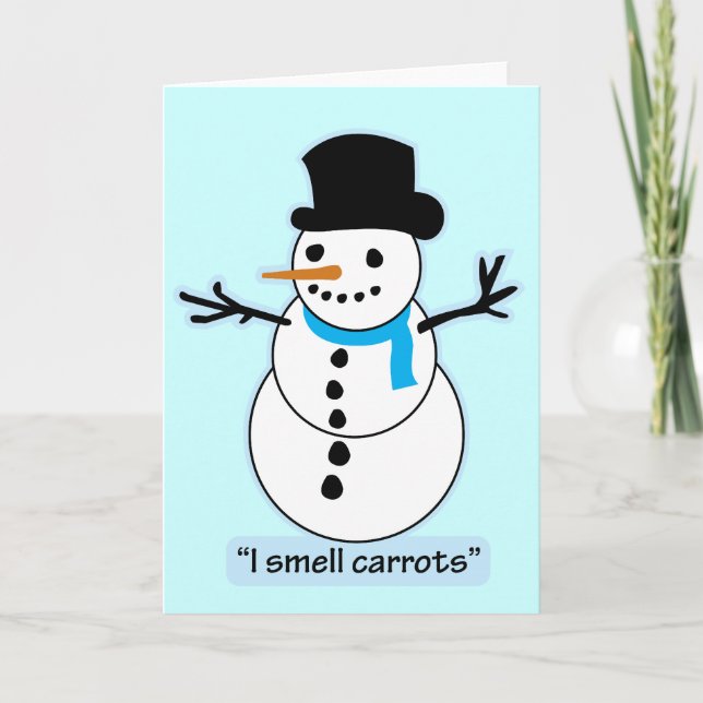 snowman holiday card (Front)