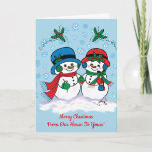 Snowman Holiday Card