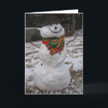 snowman holiday card<br><div class="desc">Happy Holidays!</div>