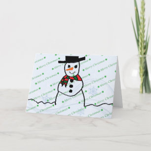 Snowman Holiday Card