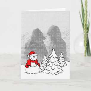 Snowman Holiday Card Template