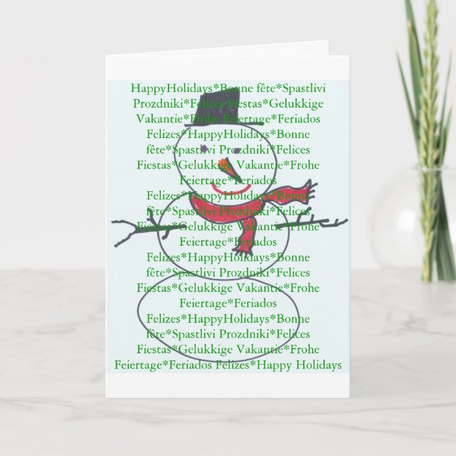 Snowman Holiday Cards (Front)