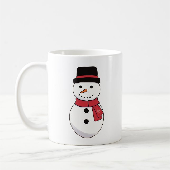 Snowman Holiday Coffee Mug (Left)