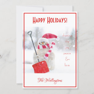 Snowman Holiday Greeting Card
