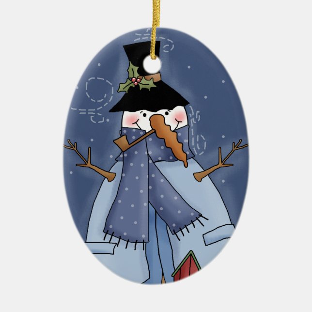 Snowman Holiday Ornament (Front)