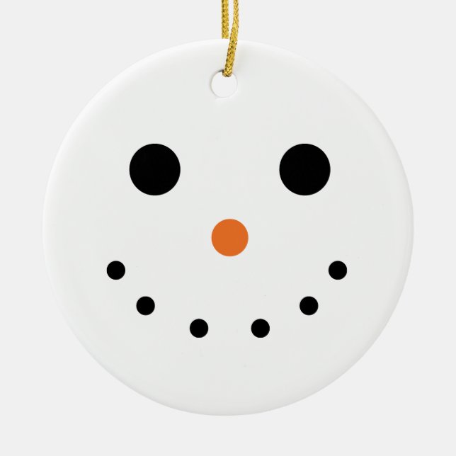 Snowman Holiday Ornament (Front)