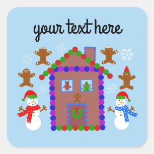 Snowman & House #3 Stickers