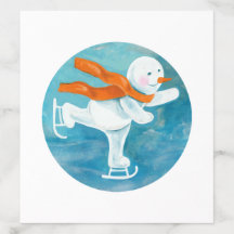 Snowman Ice Skater 