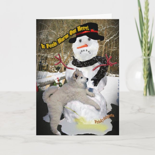 Snowman Il Se Sent Chaud Ici Cartes (Devant)