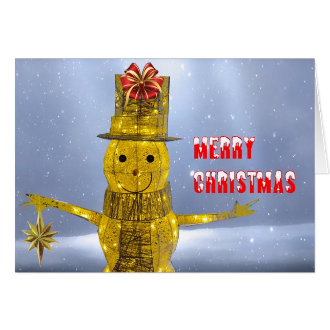 Snowman image for postcard (Front Horizontal)