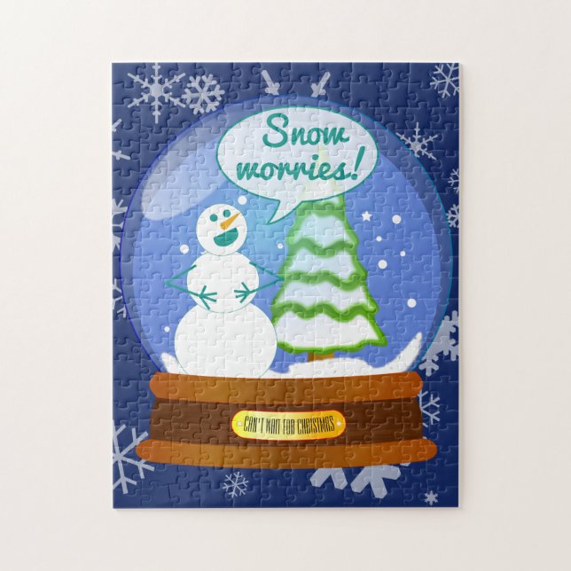 Snowman in a Snow Globe Jigsaw Puzzle (Vertical)