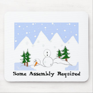 Snowman In Need Mouse Pad