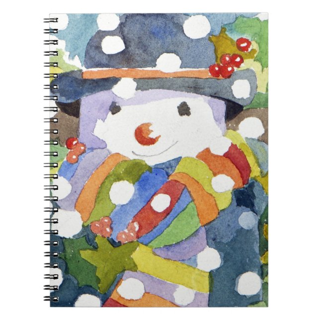 Snowman in snow 2011 notebook (Front)