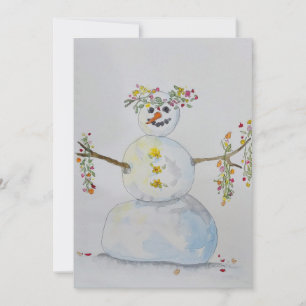 snowman invitation