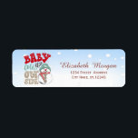 Snowman, It's Cold Outside,Mery Christmas<br><div class="desc">Snowman on blue  background. An elegant and sophisticated designe.Costumize with your name and address details.</div>