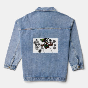 Snowman joy denim jacket